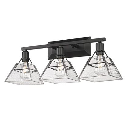 Golden Lighting Kepler 3-light Vanity in Matte Black - - Golden Lighting