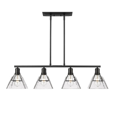 Golden Lighting Kepler 4-light Island Light in Matte Black - - Golden Lighting