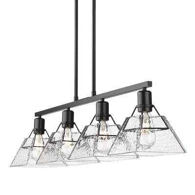 Golden Lighting Kepler 4-light Island Light in Matte Black - - Golden Lighting