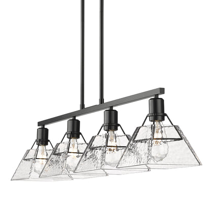Golden Lighting Kepler 4-light Island Light in Matte Black - - Golden Lighting