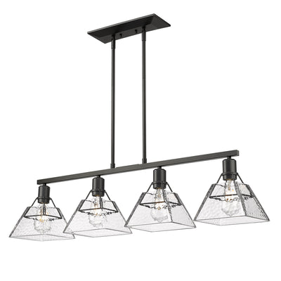 Golden Lighting Kepler 4-light Island Light in Matte Black - - Golden Lighting