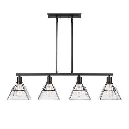 Golden Lighting Kepler 4-light Island Light in Matte Black