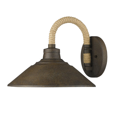 Golden Lighting Journey 1-light Wall Sconce in Dark Rust - - Golden Lighting