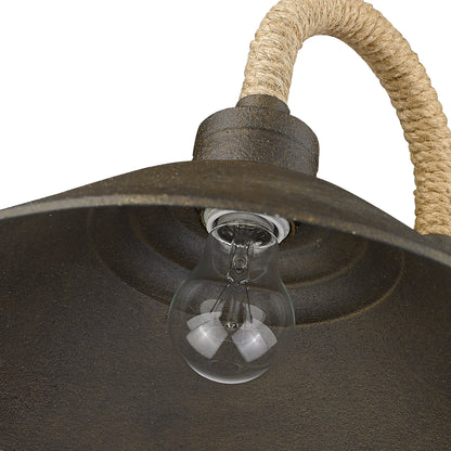 Golden Lighting Journey 1-light Wall Sconce in Dark Rust - - Golden Lighting