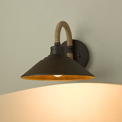 Golden Lighting Journey 1-light Wall Sconce in Dark Rust - - Golden Lighting