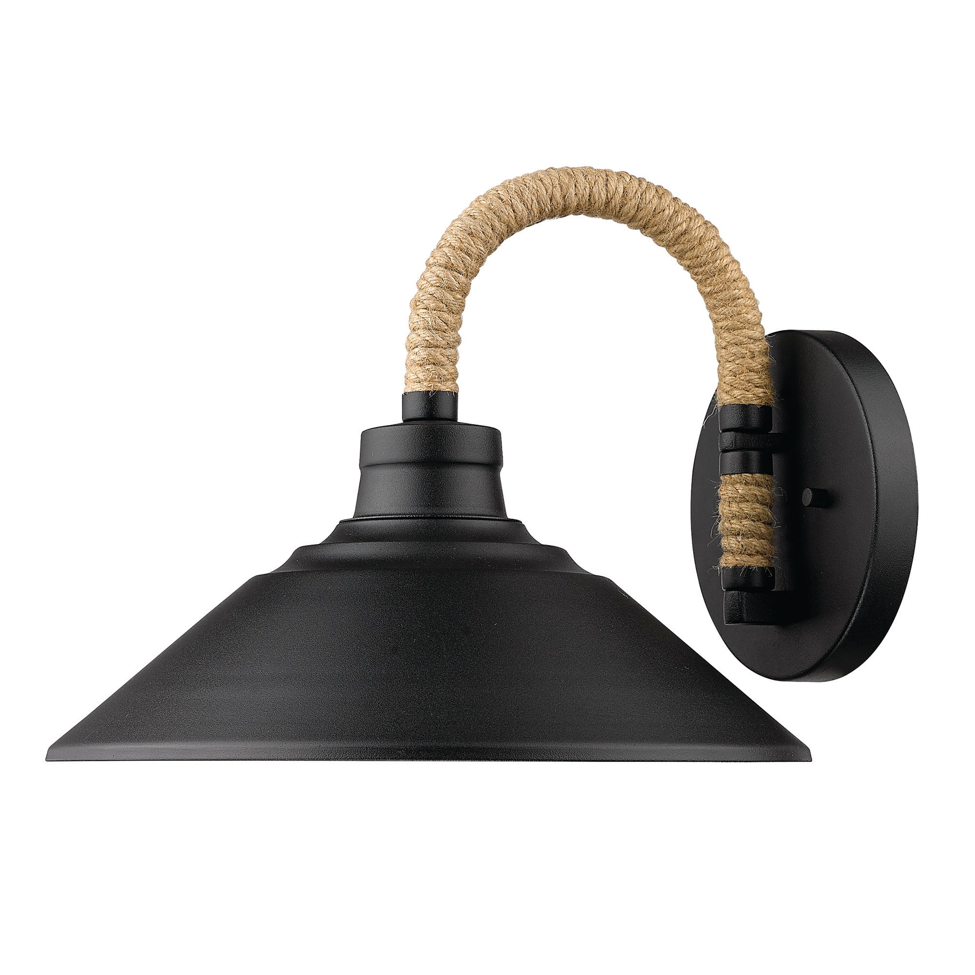 Golden Lighting Journey 1-light Wall Sconce in Natural Black - - Golden Lighting