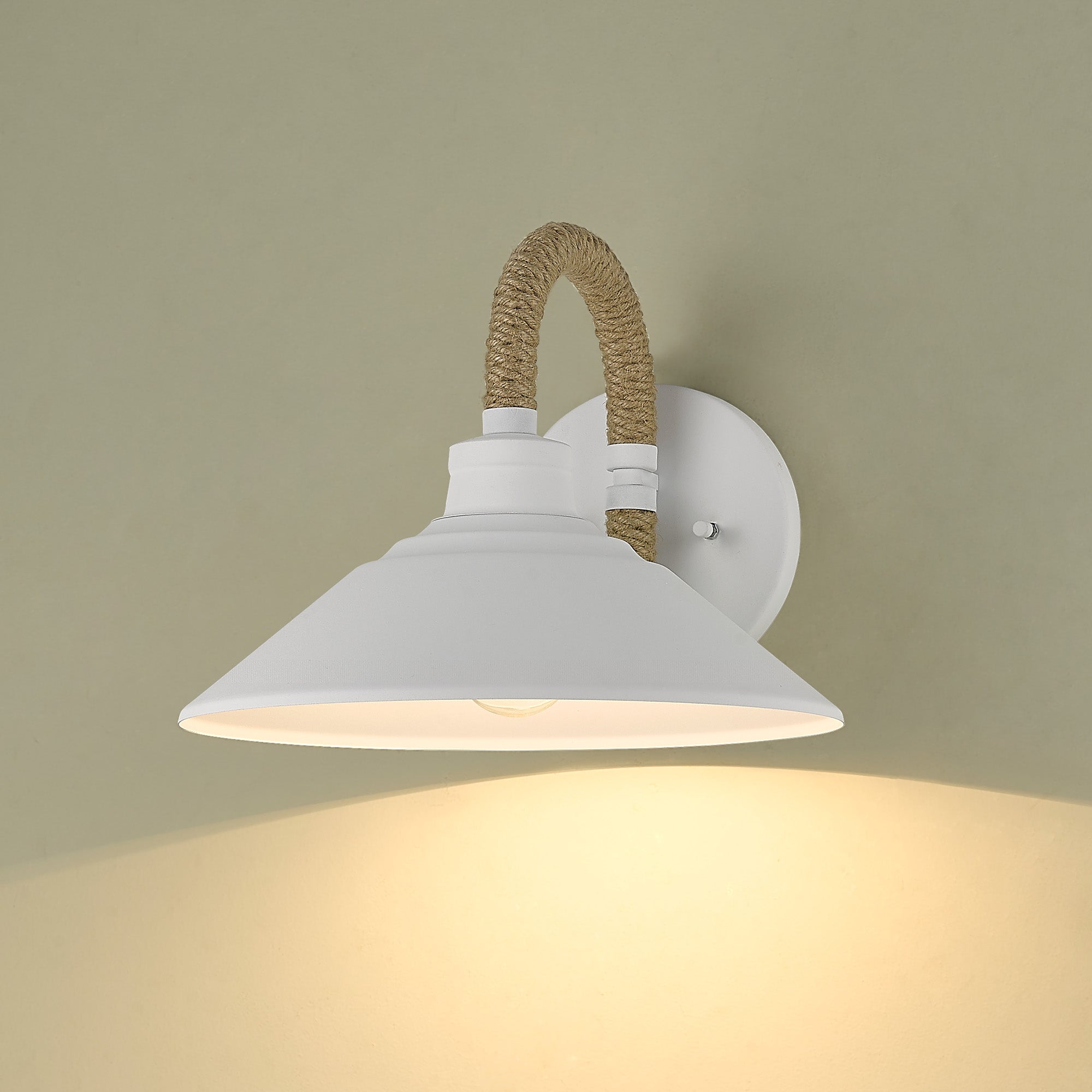 Golden Lighting Journey 1-light Wall Sconce in Natural White - - Golden Lighting