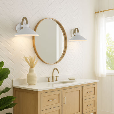 Golden Lighting Journey 1-light Wall Sconce in Natural White - - Golden Lighting