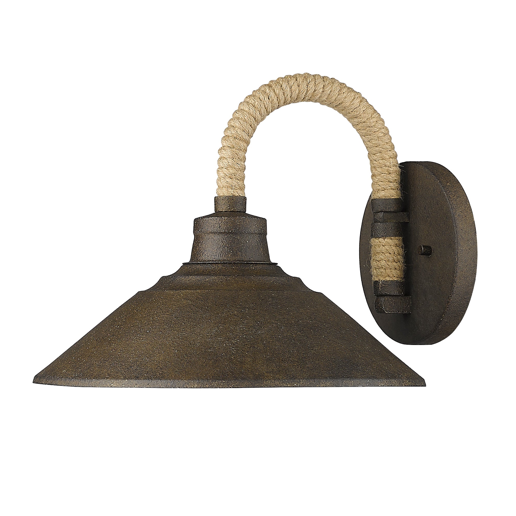 Journey 1 Light Wall Sconce in Dark Rust - Default Title - Golden Lighting