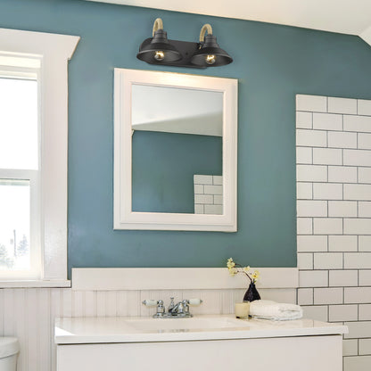 Golden Lighting Journey 2-light Vanity in Natural Black - - Golden Lighting