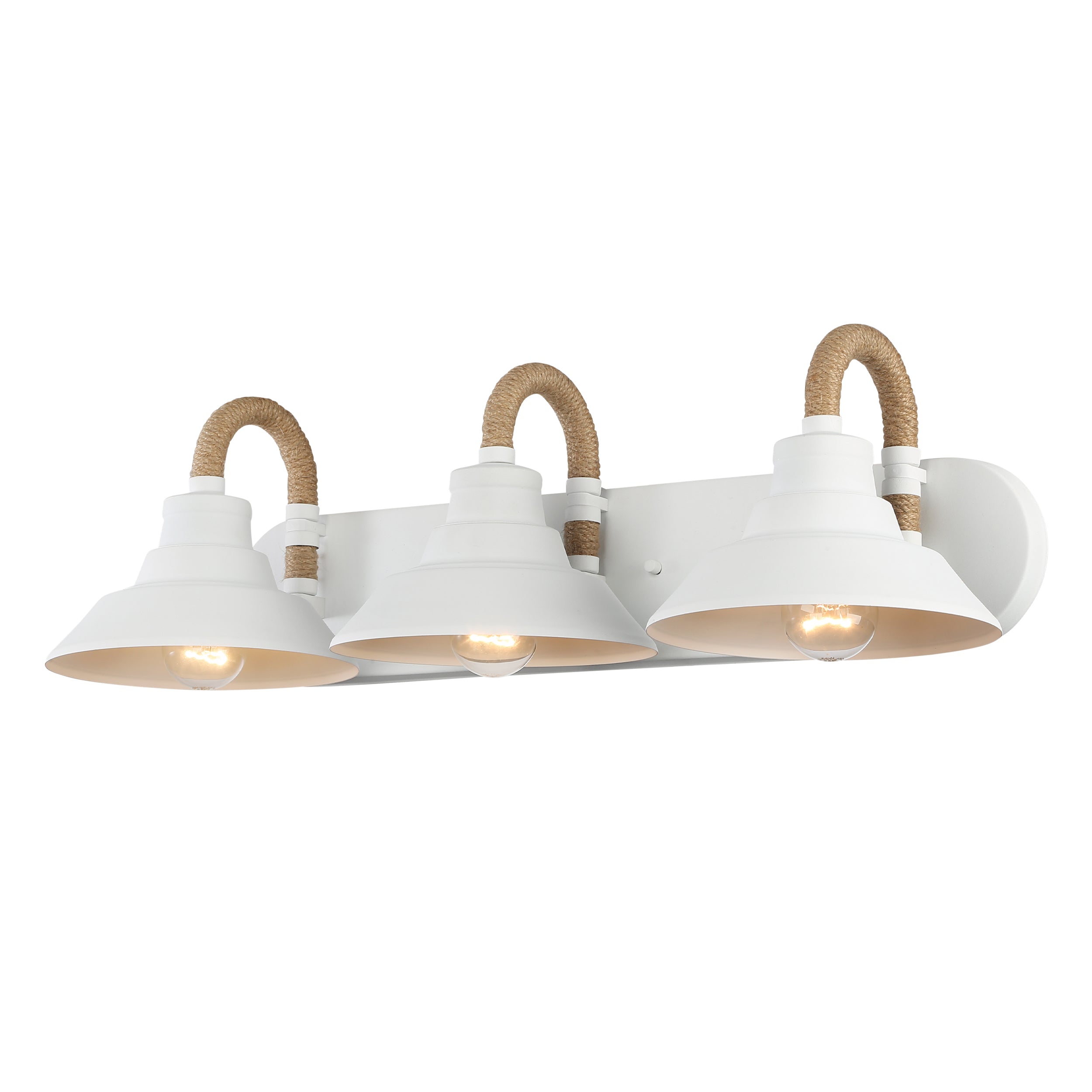 Journey 3-Light Vanity Light in Natural White - - Golden Lighting