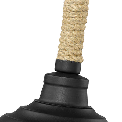 Golden Lighting Journey 1-light Pendant in Natural Black - - Golden Lighting