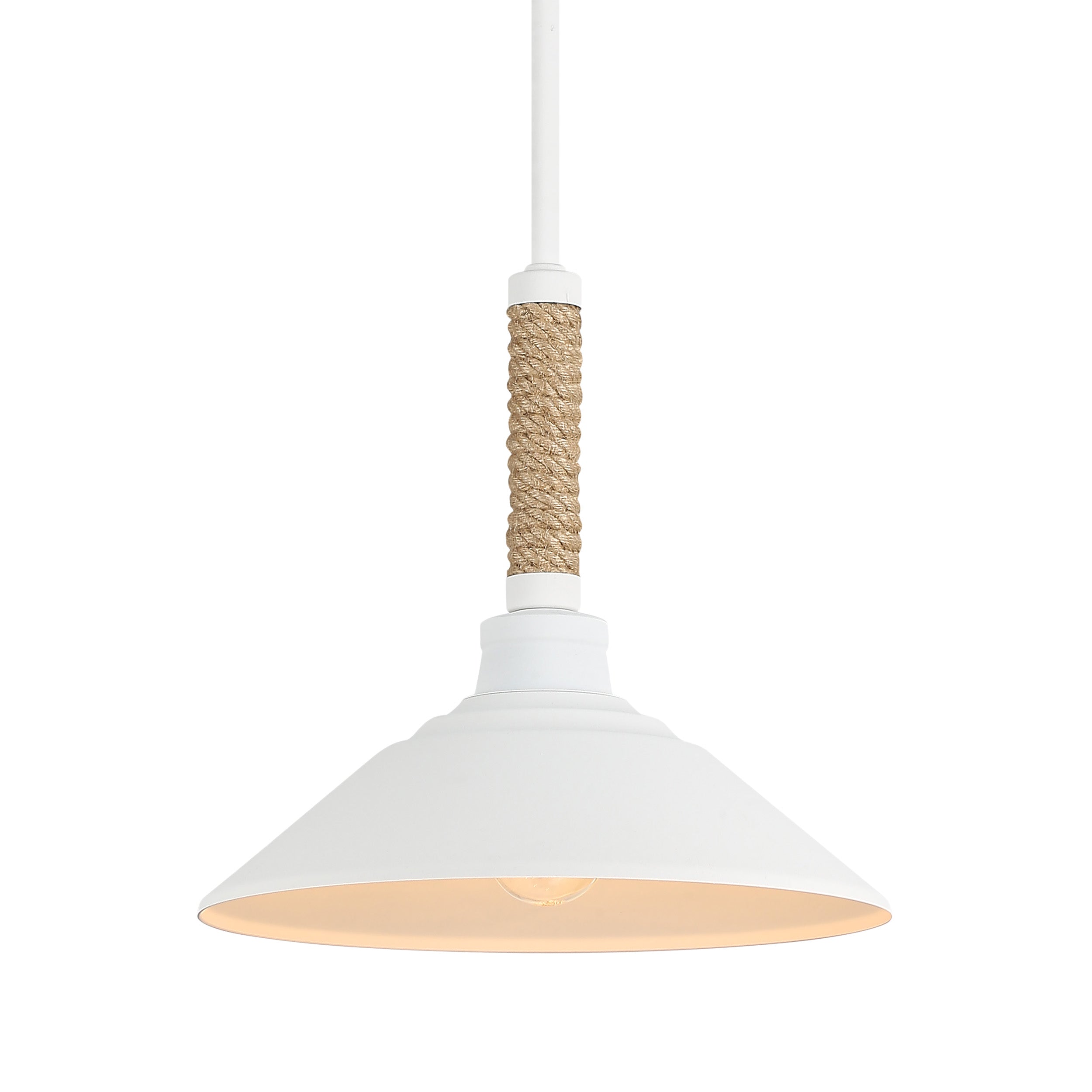 Golden Lighting Journey 1-light Pendant in Natural White - - Golden Lighting