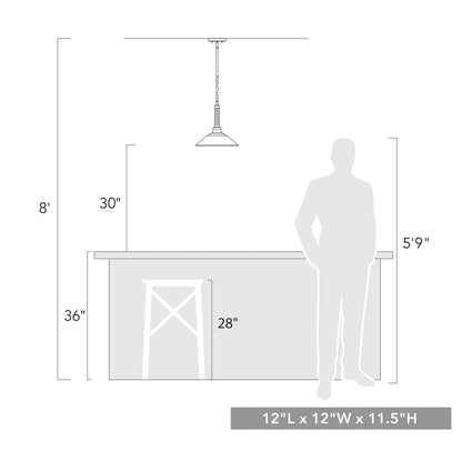 Golden Lighting Journey 1-light Pendant in Natural White - - Golden Lighting