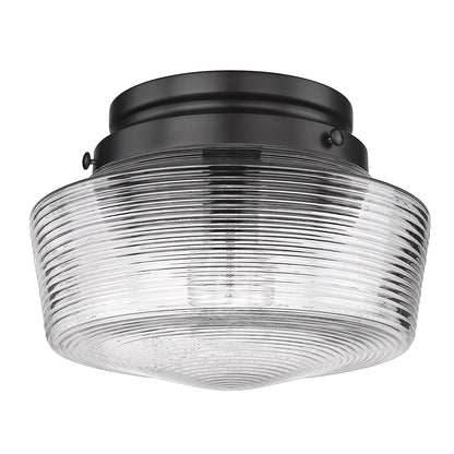 Holloway 1-light Flush Mount in Matte Black