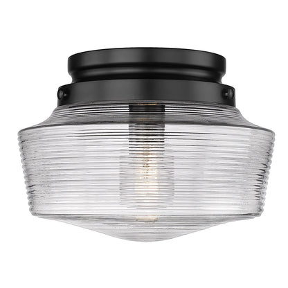 Holloway 1-light Flush Mount in Matte Black