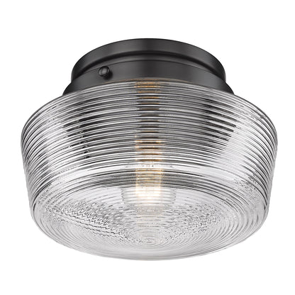 Holloway 1-light Flush Mount in Matte Black