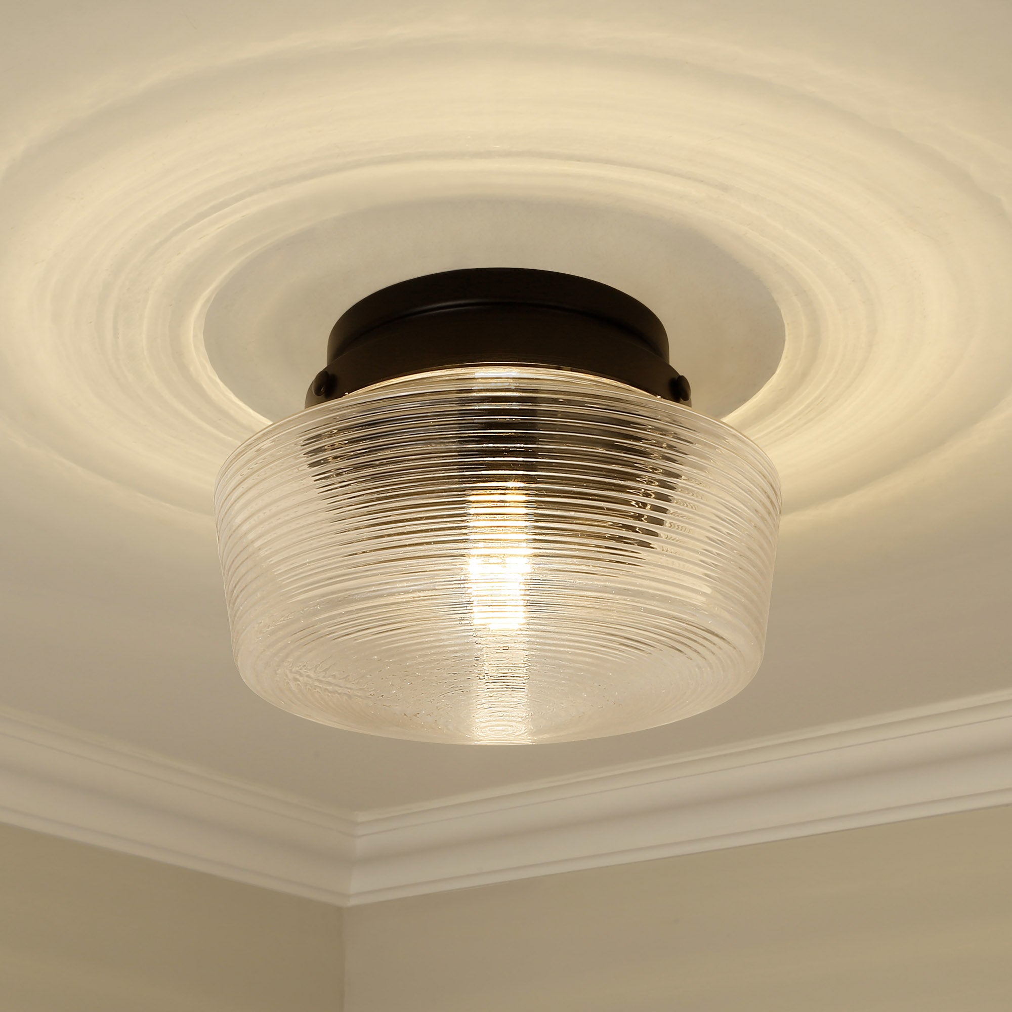 Holloway 1-light Flush Mount in Matte Black