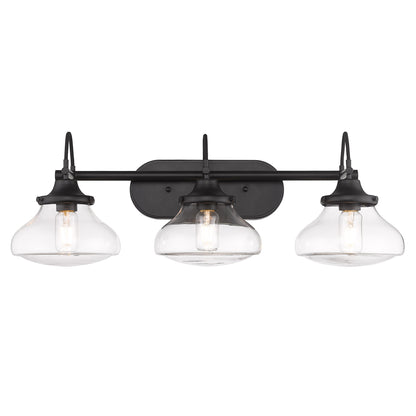 Nash 3-light Vanity in Matte Black