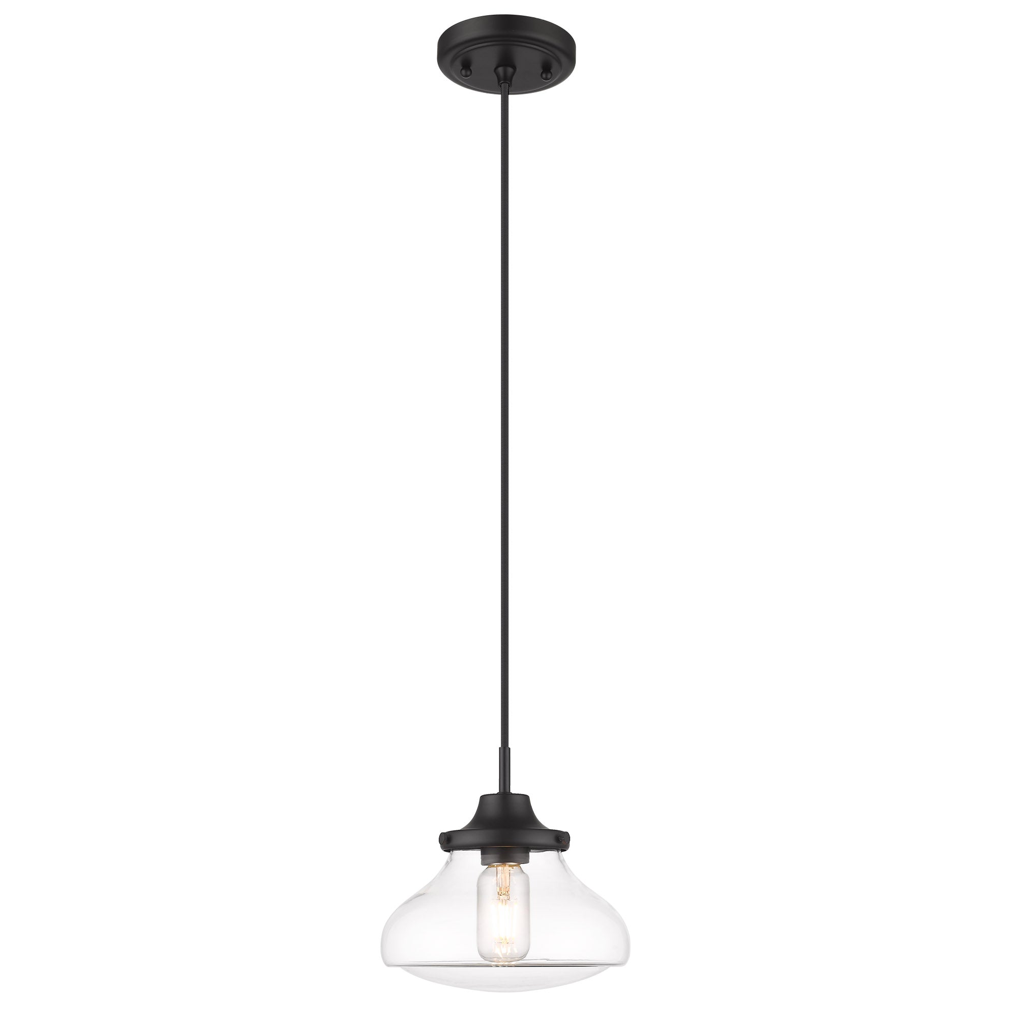 Nash 1-light Pendant in Matte Black