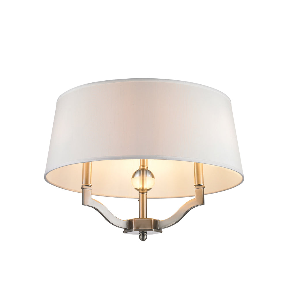 Waverly 3-light Semi-Flush Mount in Pewter