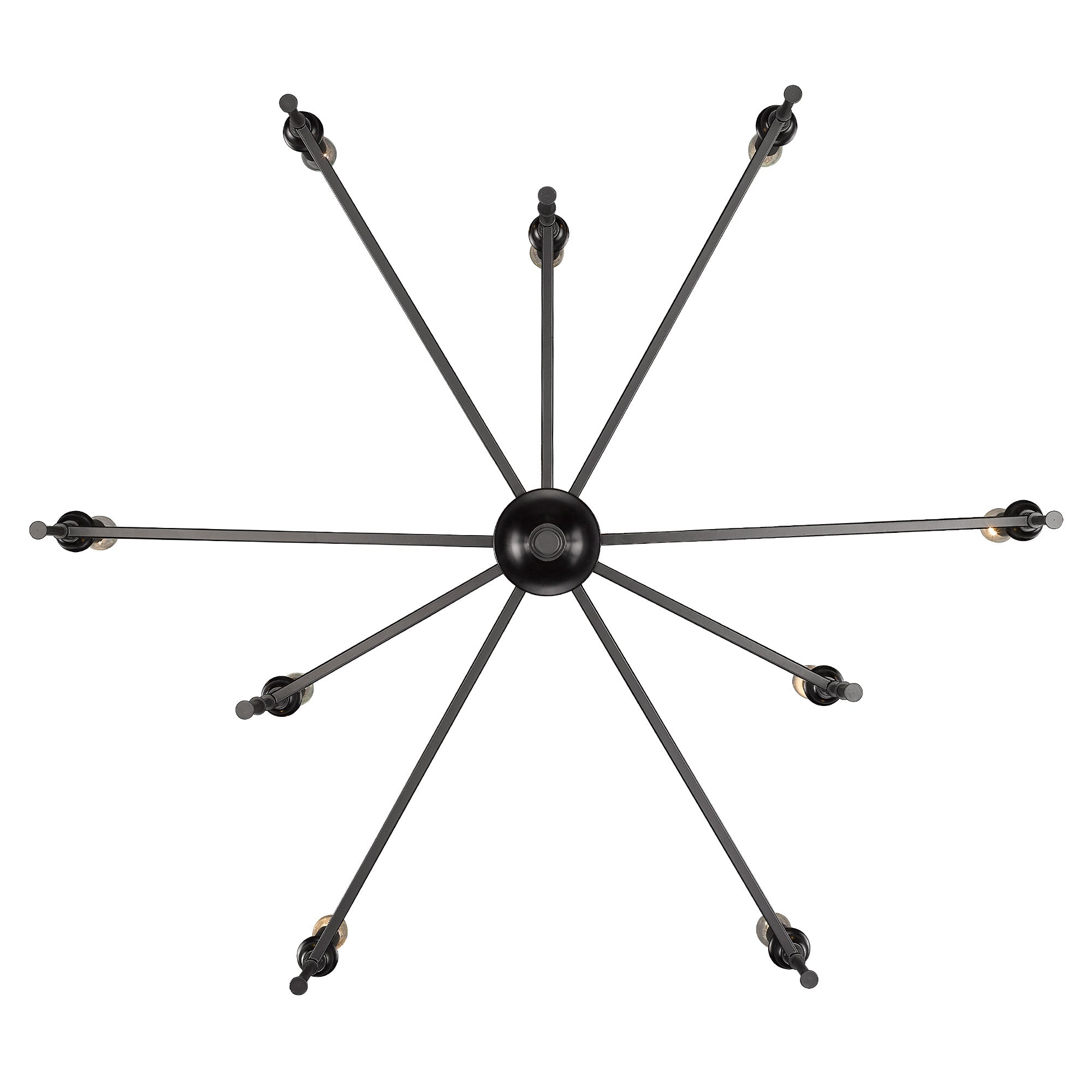 Golden Lighting Landon 9-light Chandelier in Matte Black - - Golden Lighting