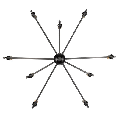 Golden Lighting Landon 9-light Chandelier in Matte Black - - Golden Lighting