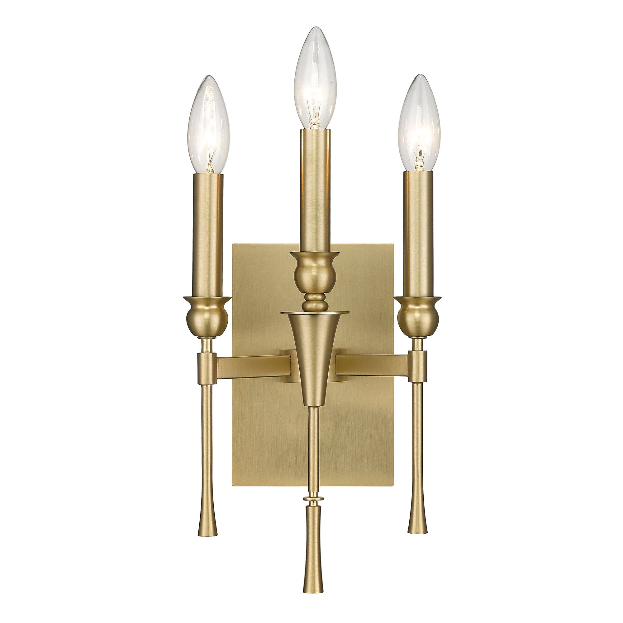 Landon BCB 3 Light Wall Sconce in Brushed Champagne Bronze - - Golden Lighting