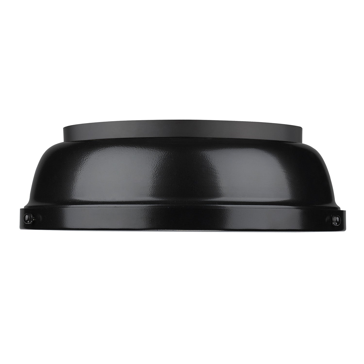 Yep by Golden Lighting Duncan 2-light Flush Mount in Matte Black and Black shade - - Golden Lighting