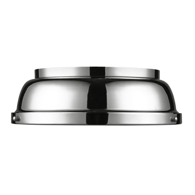Yep by Golden Lighting Duncan 2-light Flush Mount in Chrome - - Golden Lighting