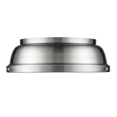 Yep by Golden Lighting Duncan 2-light Flush Mount in Pewter - - Golden Lighting