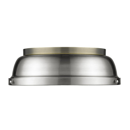 Duncan 1-Light Bath Vanity in Aged Brass with Clear Glass - Default Title - Golden Lighting