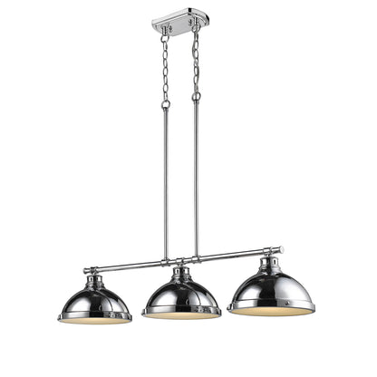 Yep by Golden Lighting Duncan 3-light Island Light in Chrome - - Golden Lighting