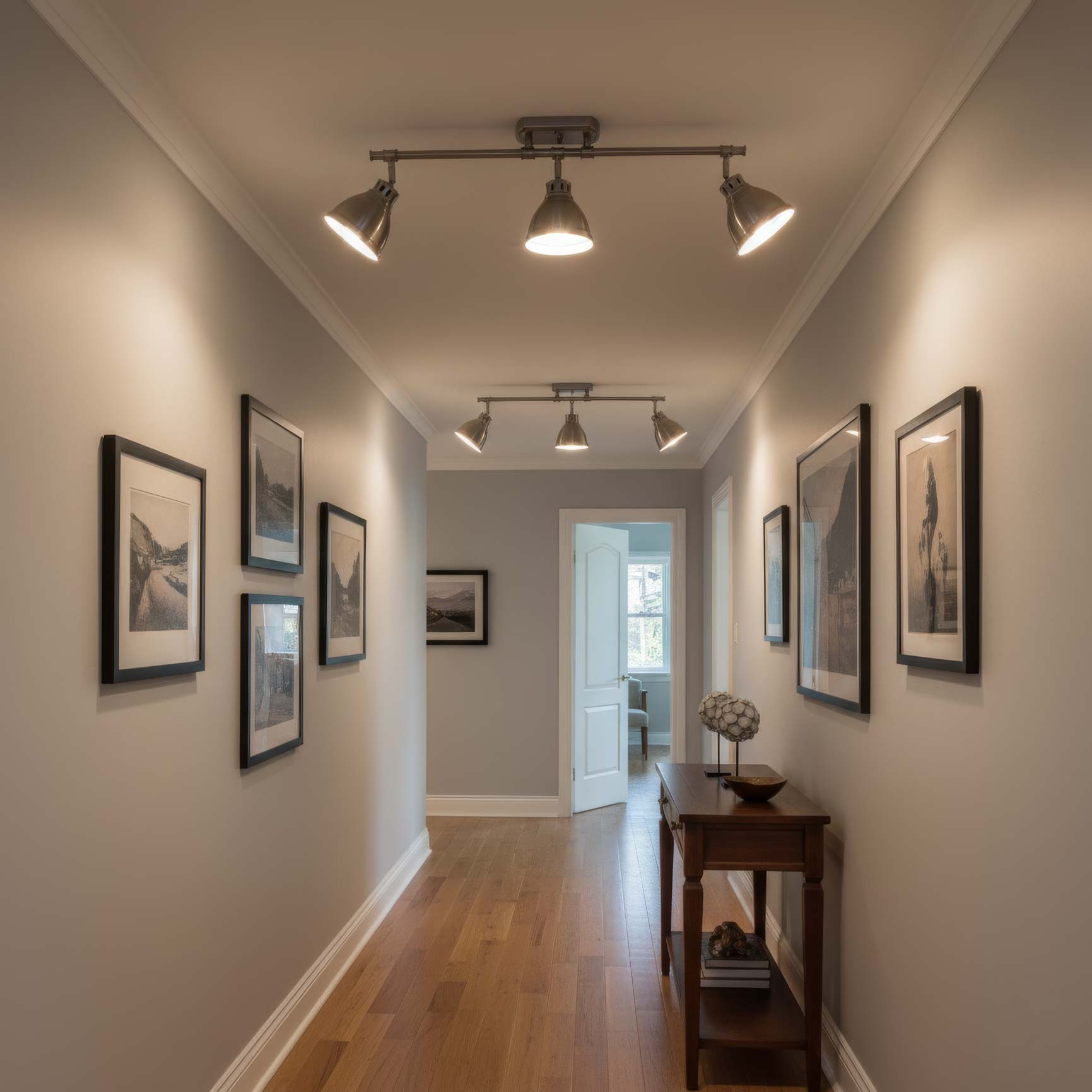 Yep by Golden Lighting Duncan 3-light Semi-Flush Mount in Pewter - - Golden Lighting