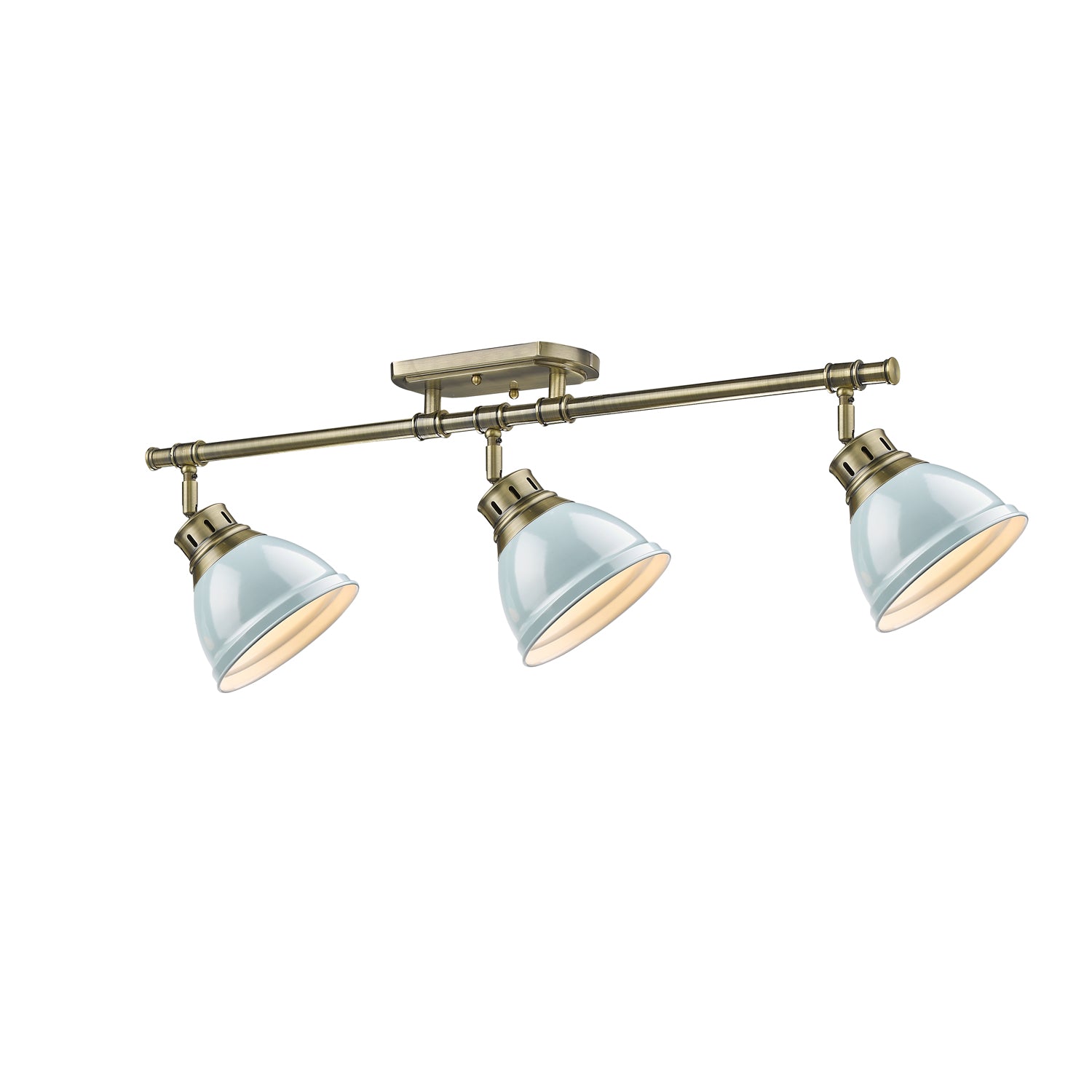 Shepard 2-Light Bath Vanity in Modern Brass with Russet Clay - Default Title - Golden Lighting