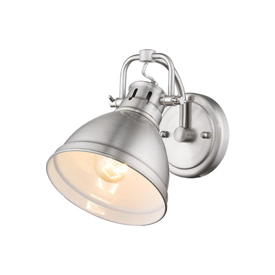 Yep by Golden Lighting Duncan 1-light Vanity in Pewter - - Golden Lighting