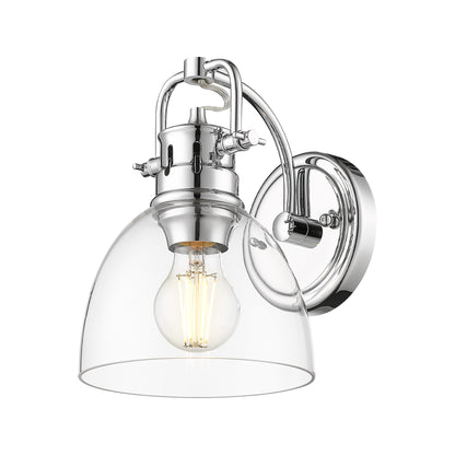 Yep by Golden Lighting Duncan 1-light Vanity in Chrome and Clear Glass
