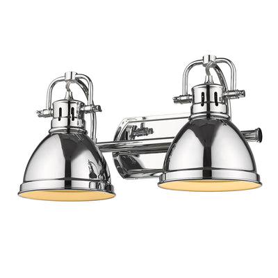 Yep by Golden Lighting Duncan 2-light Vanity in Chrome - - Golden Lighting