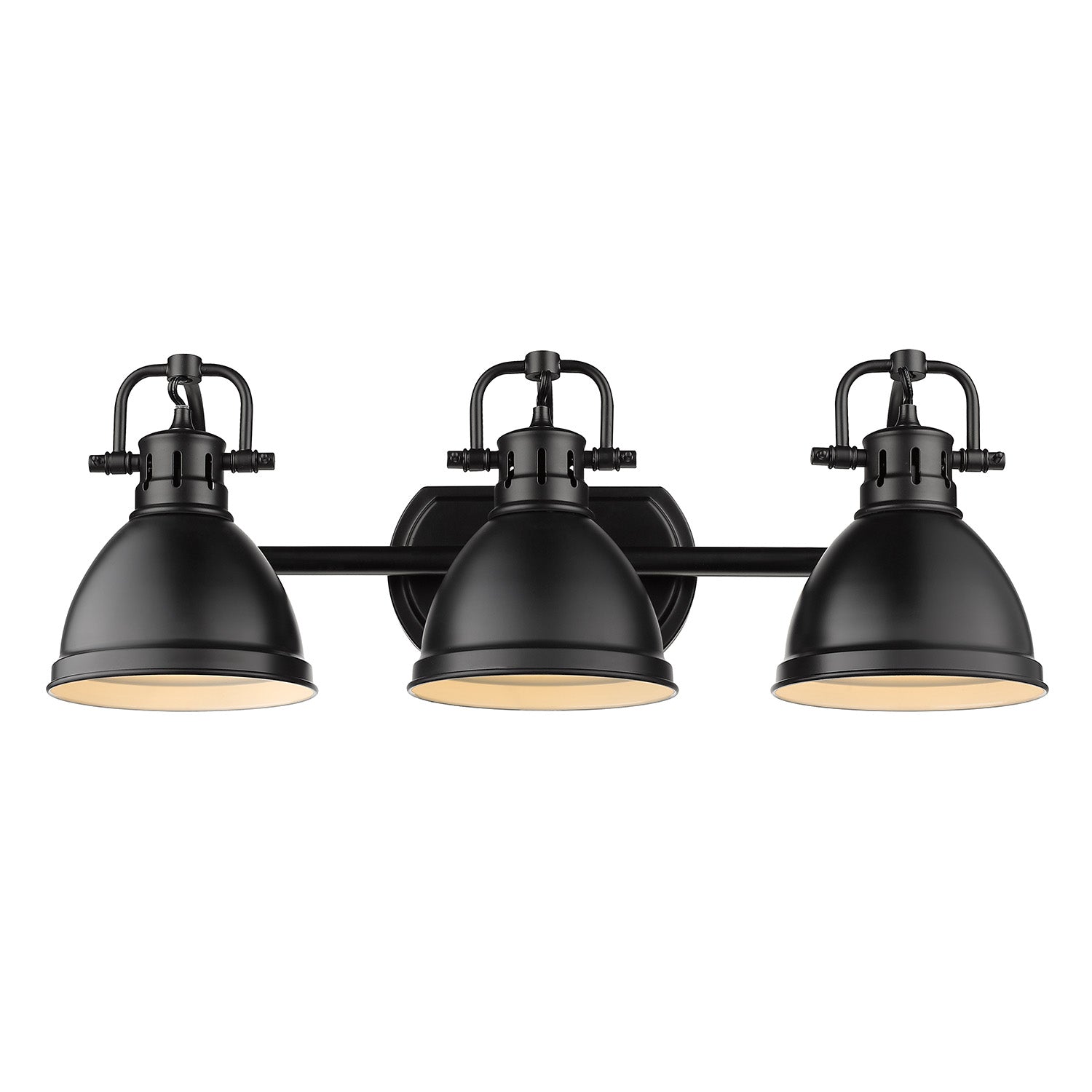 Yep by Golden Lighting Duncan 3-light Vanity in Matte Black - - Golden Lighting