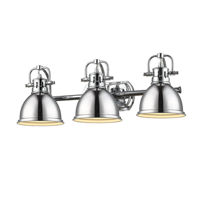 Yep by Golden Lighting Duncan 3-light Vanity in Chrome - - Golden Lighting