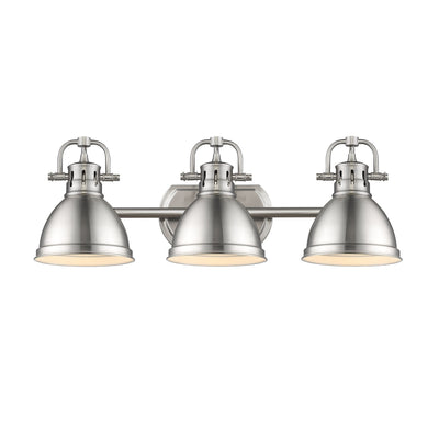 Yep by Golden Lighting Duncan 3-light Vanity in Pewter - - Golden Lighting