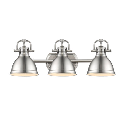 Yep by Golden Lighting Duncan 3-light Vanity in Pewter - - Golden Lighting