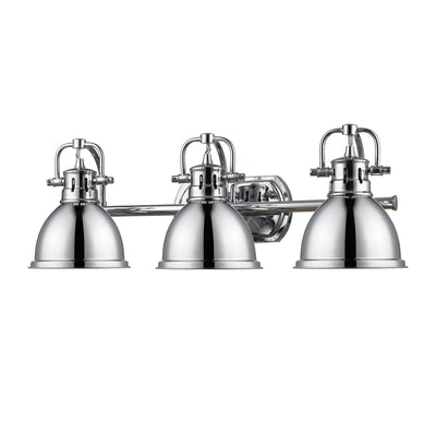 Yep by Golden Lighting Duncan 3-light Vanity in Chrome - - Golden Lighting