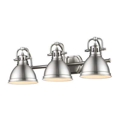 Yep by Golden Lighting Duncan 3-light Vanity in Pewter - - Golden Lighting