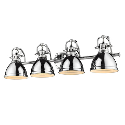 Yep by Golden Lighting Duncan 4-light Vanity in Chrome - - Golden Lighting
