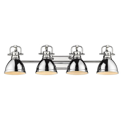 Yep by Golden Lighting Duncan 4-light Vanity in Chrome - - Golden Lighting