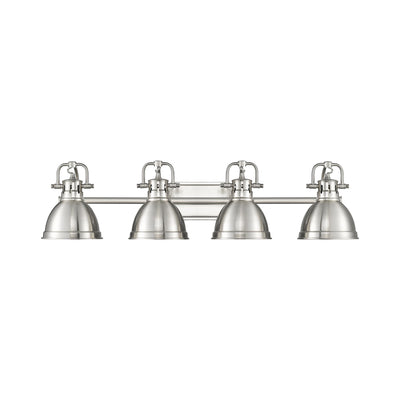 Yep by Golden Lighting Duncan 4-light Vanity in Pewter - - Golden Lighting