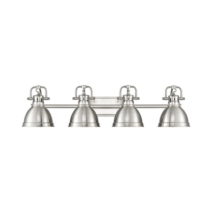Yep by Golden Lighting Duncan 4-light Vanity in Pewter - - Golden Lighting