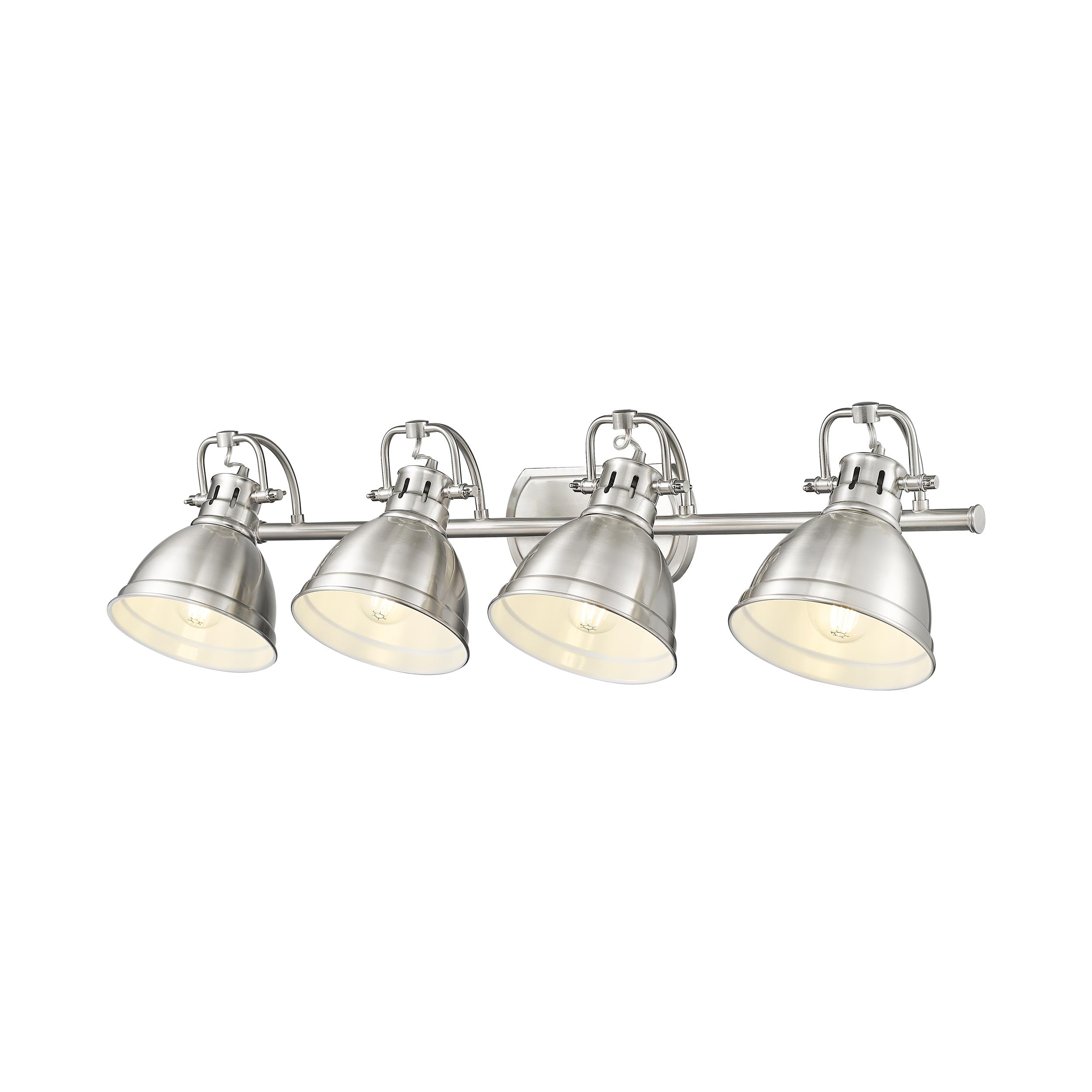 Yep by Golden Lighting Duncan 4-light Vanity in Pewter - - Golden Lighting
