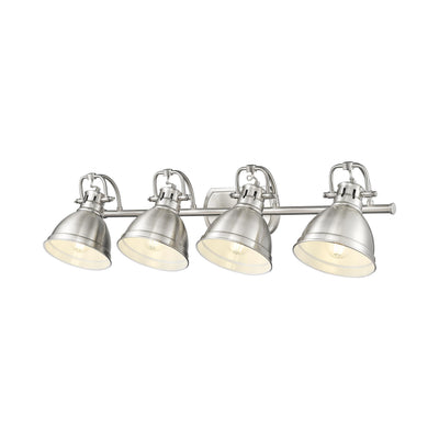 Yep by Golden Lighting Duncan 4-light Vanity in Pewter - - Golden Lighting